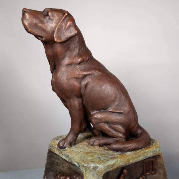 A Lab for All Seasons
Patina's vary Brown #13/22
$4000 20x12x12  : Dog Sculptures - Labradors : Ken Newman Sculptures | sculpture | bronze | wood | wildlifeart art | figurative sculpture | Idaho sculptor | animal art |
