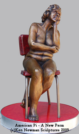 American Pi - A New Perm  $4000
17x10x10 : Figurative Bronze Sculptures : Ken Newman Sculptures | sculpture | bronze | wood | wildlifeart art | figurative sculpture | Idaho sculptor | animal art |