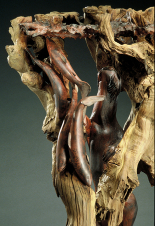 Turbulence on Horse Creek - Call for pricing : Wood Wildlife Sculptures : Ken Newman Sculptures | sculpture | bronze | wood | wildlifeart art | figurative sculpture | Idaho sculptor | animal art |