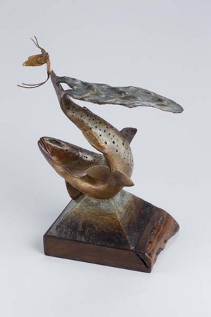 One After Another - Trout 
Edition/22
13x10x6
$3000 : Wildlife Bronze Sculptures : Ken Newman Sculptures | sculpture | bronze | wood | wildlifeart art | figurative sculpture | Idaho sculptor | animal art |