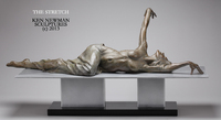The Stretch on Aluminum #3/22 
17x33x12 - © Ken Newman Sculptures 2026