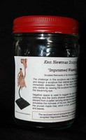 PMS-Canned Sculptures - Wood chips from you favorite sculpture $100 (Imprismed Waxwing) - © Ken Newman Sculptures 2026