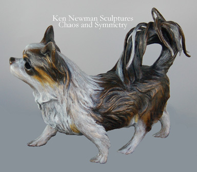 Tri-Color (orders only) Chaos and Symmetry Edition of 11 : Dog Sculptures - Labradors : Ken Newman Sculptures | sculpture | bronze | wood | wildlifeart art | figurative sculpture | Idaho sculptor | animal art |