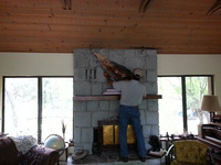 Four Terns being installed in private residence. - © Ken Newman Sculptures 2026