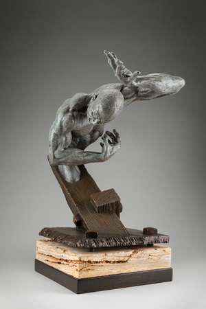 Uncalculated Exposure
ed 5/22 $6500
Bronze 24x14x14
#5 with Limestone base