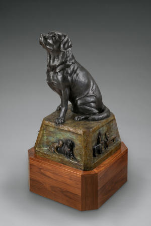 A Dog for All Seasons
Edition of 11, Panels can be personalized.
 : Dog Sculptures - Labradors : Ken Newman Sculptures | sculpture | bronze | wood | wildlifeart art | figurative sculpture | Idaho sculptor | animal art |