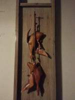 Hanging Mallards, wood sculpture-private collection - © Ken Newman Sculptures 2026