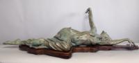 The Stretch  Bronze  Unique Walnut Basing and Patina - Orders
 - © Ken Newman Sculptures 2026