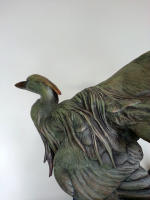 Closeup Exterior Patina of Confluence Sculpture - © Ken Newman Sculptures 2026