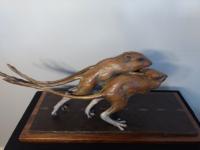 The Rat Race #10/22 Kangaroo Rats used as a metaphor for man. - © Ken Newman Sculptures 2026