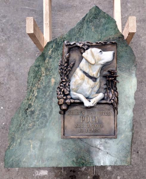Personalized headstones to honor your best friend.
One-of-a-kind.
Commissions only. : Dog Sculptures - Labradors : Ken Newman Sculptures | sculpture | bronze | wood | wildlifeart art | figurative sculpture | Idaho sculptor | animal art |