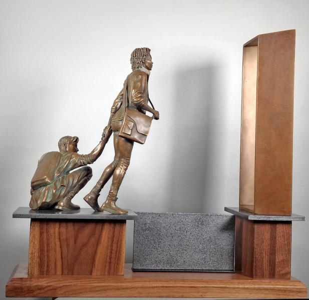 24" Tall Preparing for Success - Opportunity Study (full sculpture) $10,000 (Orders only) : Figurative Bronze Sculptures : Ken Newman Sculptures | sculpture | bronze | wood | wildlifeart art | figurative sculpture | Idaho sculptor | animal art |