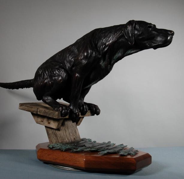 Forever Ready #4/22
2/3 Life
Last One in Edition-Resale : Dog Sculptures - Labradors : Ken Newman Sculptures | sculpture | bronze | wood | wildlifeart art | figurative sculpture | Idaho sculptor | animal art |