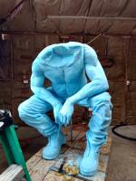 Well Worn 1-1/2 Life Monumental in progress - © Ken Newman Sculptures 2026
