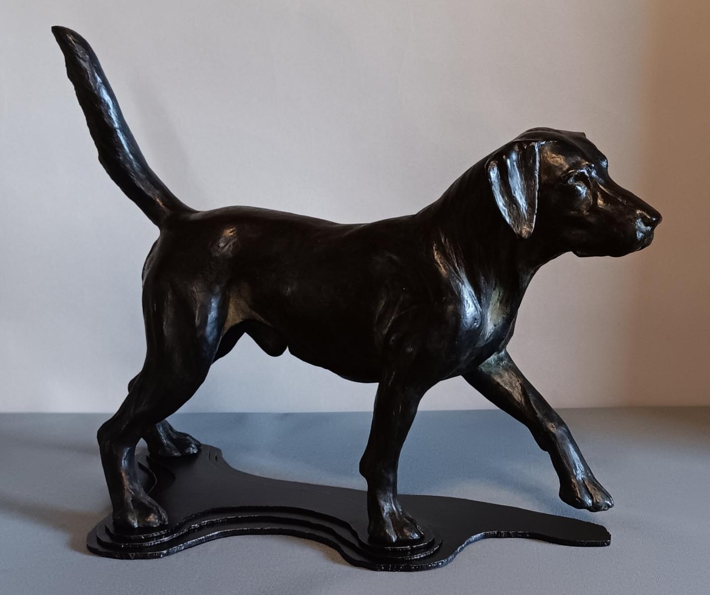 New Lab Sculpture
#5/11 Patina and Bases Vary Call/Email for details
13.5"Hx18.5"Lx10"W

 : Dog Sculptures - Labradors : Ken Newman Sculptures | sculpture | bronze | wood | wildlifeart art | figurative sculpture | Idaho sculptor | animal art |