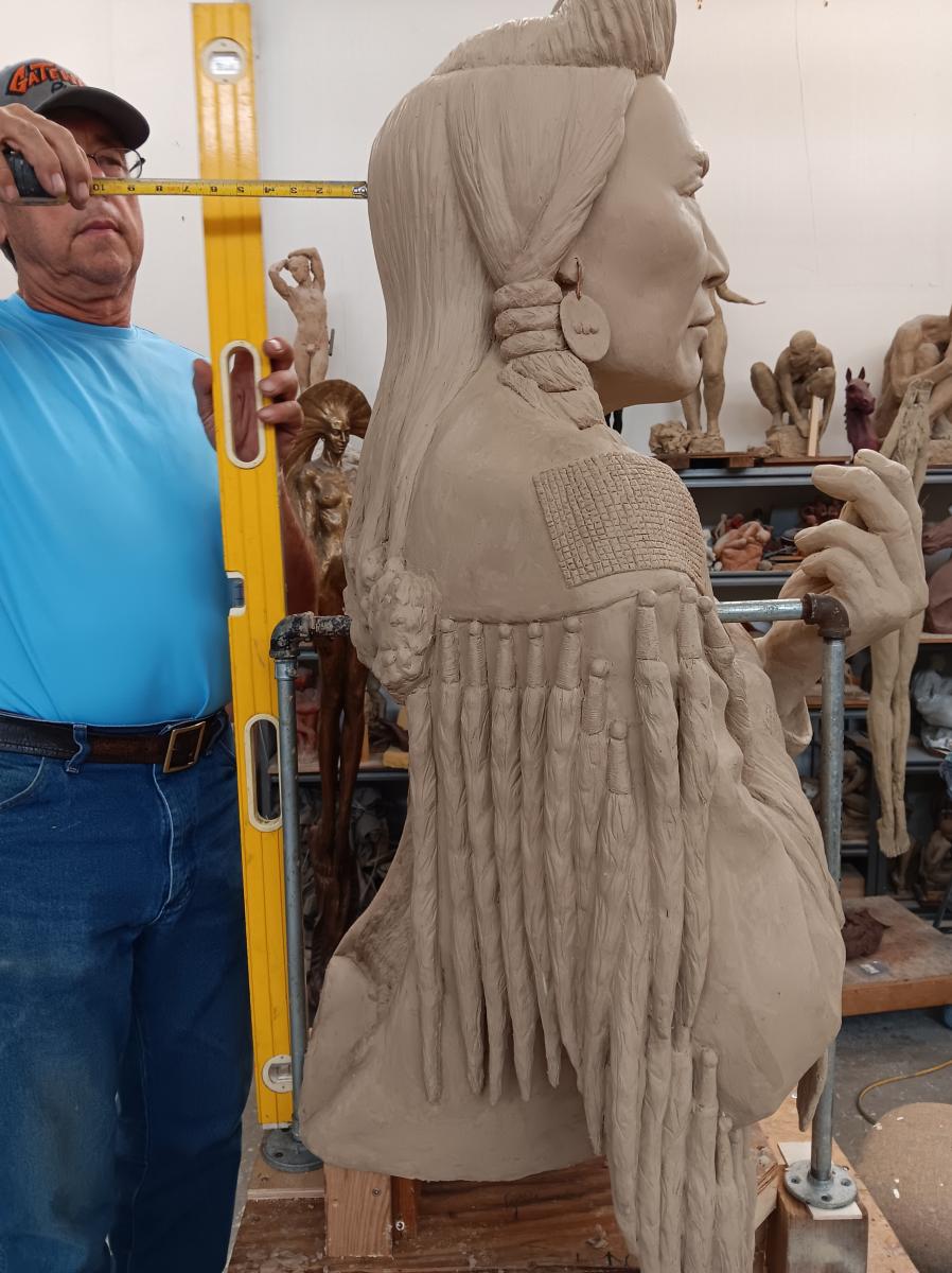 At Foundry to Cast - 1-1/2 Life : Exploring the Native American Culture Through Sculpture : Ken Newman Sculptures | sculpture | bronze | wood | wildlifeart art | figurative sculpture | Idaho sculptor | animal art |